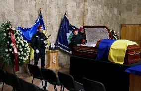 Kharkiv mourns police officer killed in Russian shelling